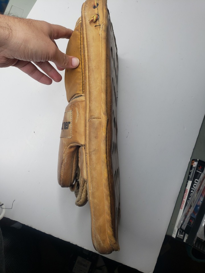 Vintage Cooper GM12 Senior Leather Goalie Blocker Left Handed eBay