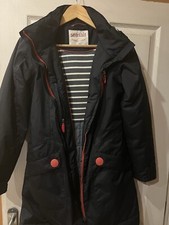 Seasalt Cornwall North Star Coat Blue Waterproof Breathable Insulated  10 Uk