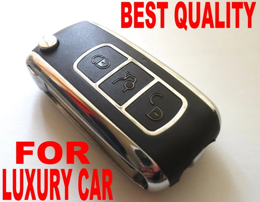 CHROME FLIP KEY REMOTE FOR DODGE CLICKER FOB NEVER BEEN USED CHIP GQ43VT17T 64 - Image 2 of 3