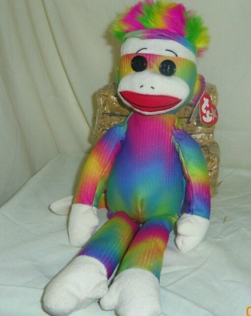 ty rainbow sock monkey