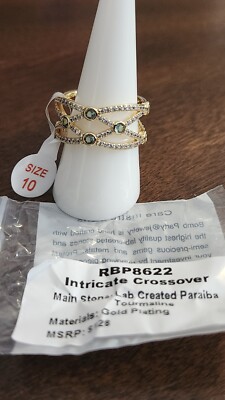 Bomb Party Ring Size 10 Rbp8622 Intricate Crossover | eBay