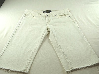 Bermuda White Denim Jean Shorts 