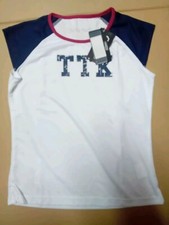 Smanicato Ttk Bianco Spalle Blu Donna XS Tennis/padel