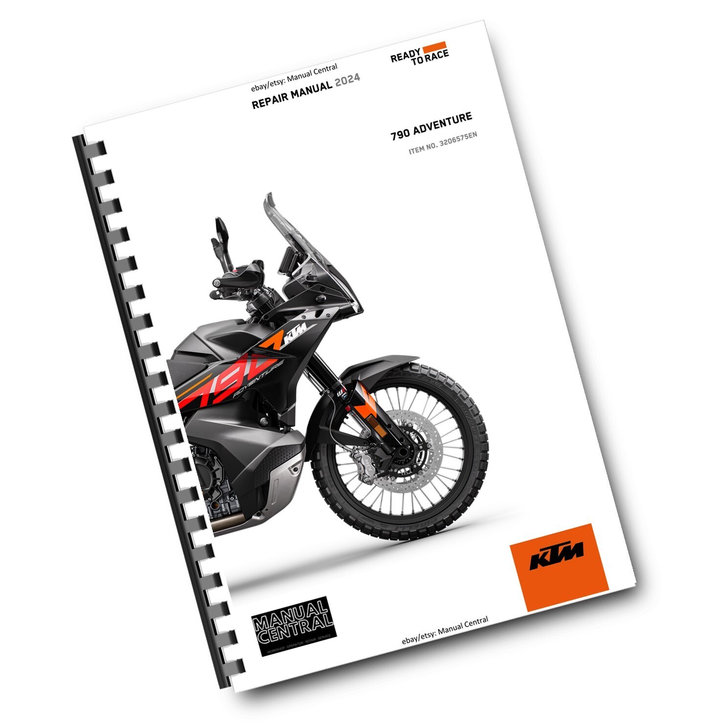 KTM 2024 - 790 ADVENTURE - PEINE MANUAL DE SERVICIO TALLER ENCUADERNADO