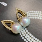 Mikimoto-Inspired High-End Earrings