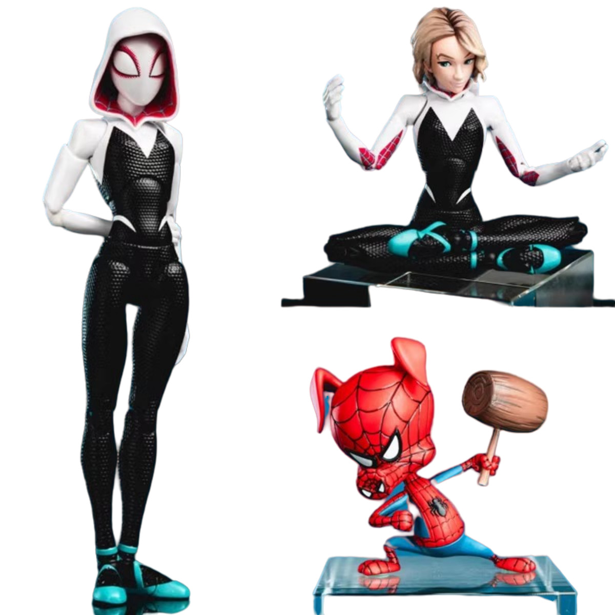 Spider-Man:Into The Spider-Verse Spider-Gwen & Spider-Ham 1:12 SV