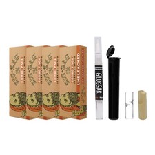 Zig Zag Unbleached Combo 4 Pack- 1 1/4 Papers - 3ml Gluegar, Wood  Glass Tip