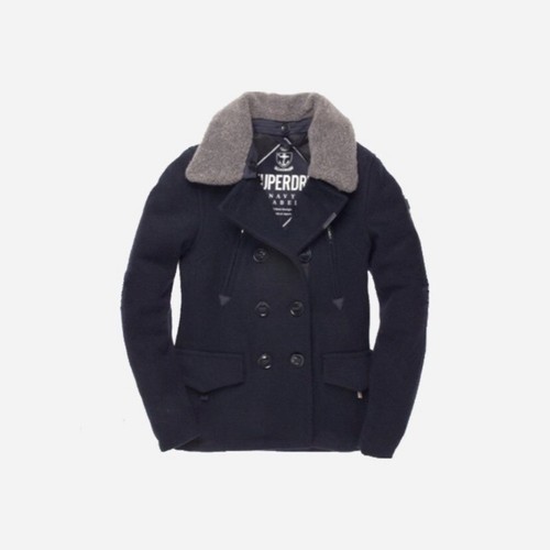 Women's Heavy Duty Peacoat Wool Blend 