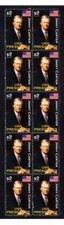 Jimmy Carter Us President Strip Of 10 Mint Stamps