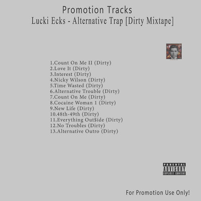 Rap/Hip-Hop.. White CD. Lucki Ecks - Alternative Trap [Dirty Mixtape]