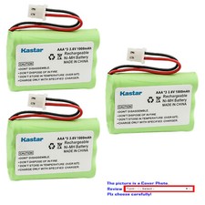 Kastar AAA 3 J Connector Phone Battery for ATT BT166342 BT266342 TL32100 TL90070