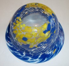 Kosta Boda Swedish Vintage Art glass bowl 5" diam. signed Ulrica Hydman-Vallien