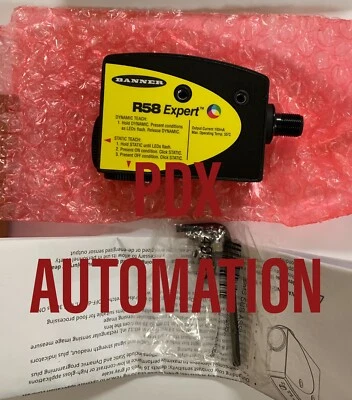 BANNER ENGINEERING New Banner Registration Mark Sensor Catalog R58ECRGB1Q8