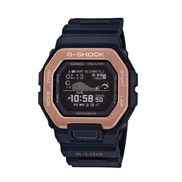 【廃盤 新品】CASIO G-SHOCK G-100 G-100A-6EJF Casio G-Shock GBX-100NS-4 G-Lide Bluetooth Digital Black Resin