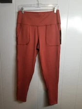 Layer 8 Women's Sz Large Terracotta Orange Nova Core 7/8 High Waisted Leggings