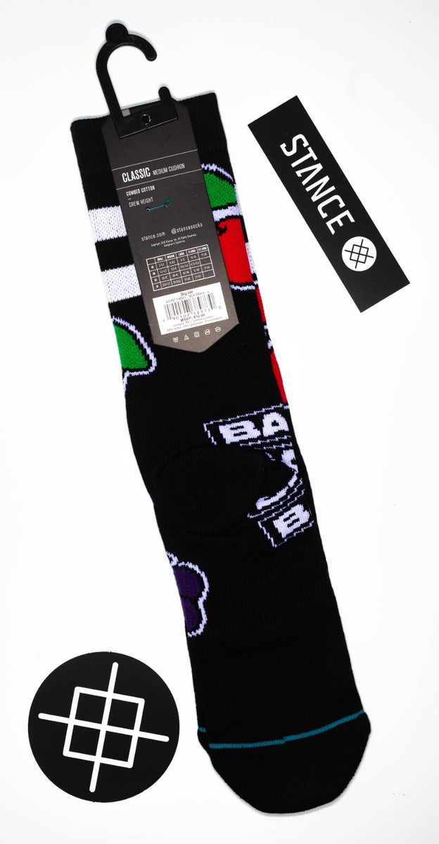 STANCE Calzini Bomin Crew – Fantasia Floreale Multicolor – Taglia 5-12,5 – Ammortizzazione Media