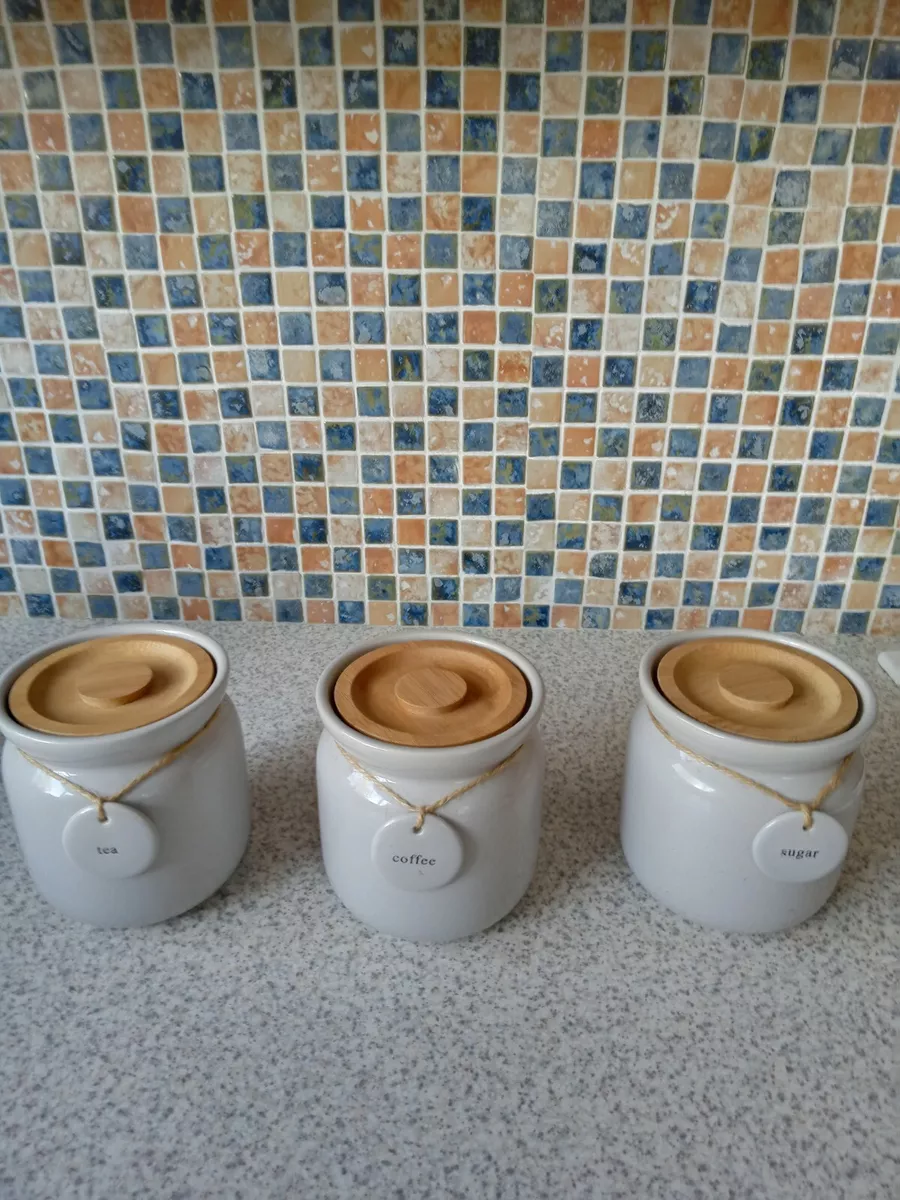 Tea coffee sugar canisters cheap dunelm