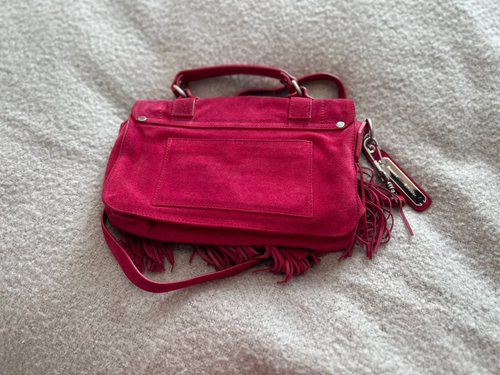proenza schouler bag suede raspberry red withassels and with Authenticity card - Picture 6 of 12