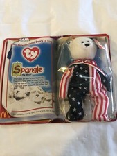 Ty Beanie Babies Spangle The Bear June 1999 International Bears Patriotic USA