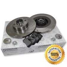 2x OEM BREMSSCHEIBEN HINTEN + BREMSBELÄGE FÜR RENAULT MEGANE II SCENIC 2 GRAND