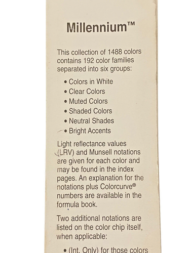 Hirshfields Paint Millennium Colors of the Future Fan Deck - Picture 2 of 6