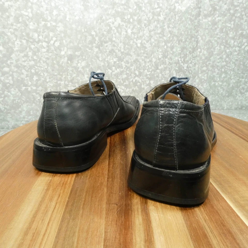 Мужские туфли Giovanni Oxford размер 11 цвет серый кожаный квадратный носок 163985 - Изображение 4 из 4