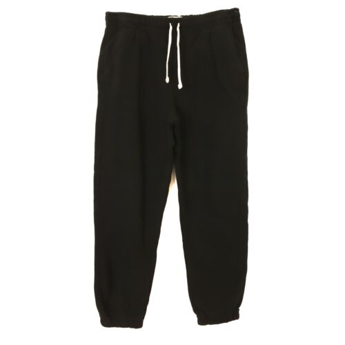 Everlane Organic Cotton The Track Jogger S Easy Sweatpants Drawstring Black B35 - Picture 1 of 6