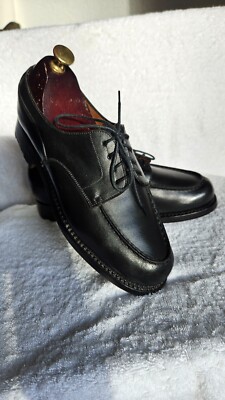 Damen schnürer '' J.M.Weston '' Model Golf  Gr. 39 ( 5 C ) Schwarze Leder
