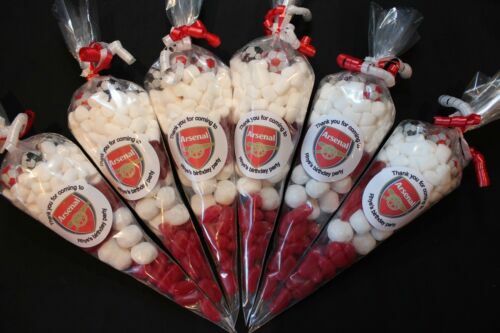 Pasimy 100 Pcs Football Treat Bags Football Goodie Candy Cookie Bags
