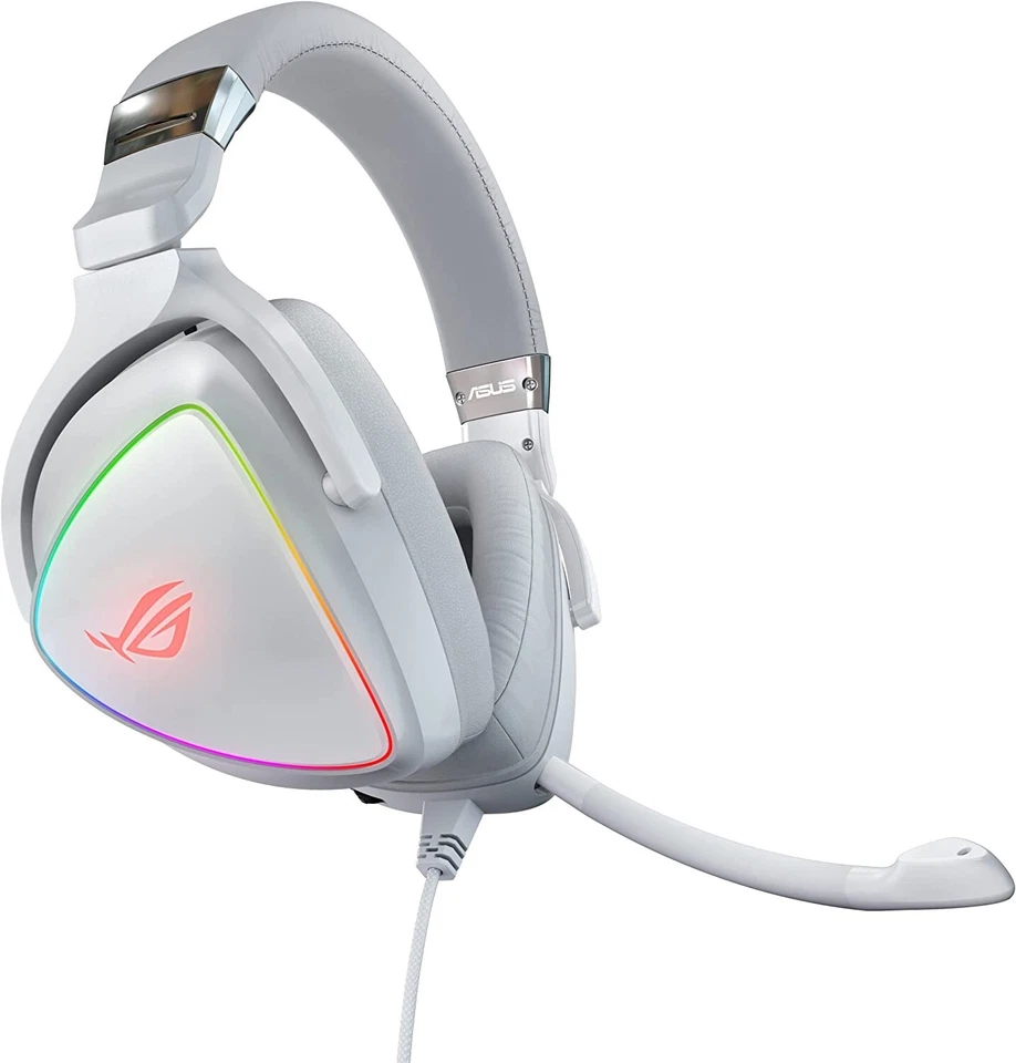 Cuffie ASUS ROG Delta White Edition connettore USB-C Hi-Res RGB MARCHE - Immagine 4 di 4
