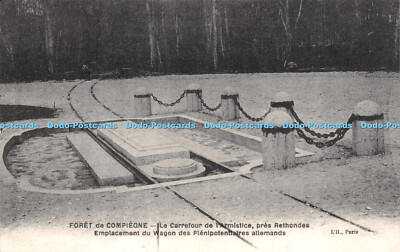 R504721 Foret de Compiegne Le Carrefour de l Armistice pres Rethondes Emplacemen