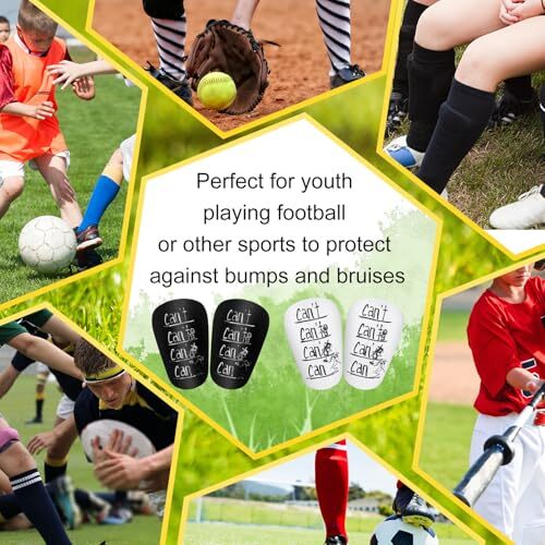 2 Pairs Mini Soccer Shin Guards, 3.94x2.36 Inch Small Lightweight Shin - Picture 8 of 8