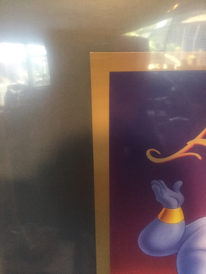 Póster de edición limitada solo para miembros del elenco de Aladdin #1756/5000 Disney, 1992/93 Foto 3 de 4