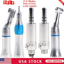 NSK Style Dental Slow Low Speed Handpiece Contra Angle Straight Air Motor 2/4H A