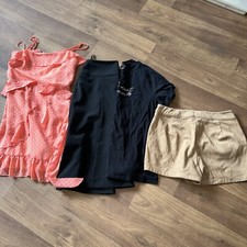 CLOTHES BUNDLE Size 12  Top Trousers Shorts Dress  Papaya Primark Quiz New Look