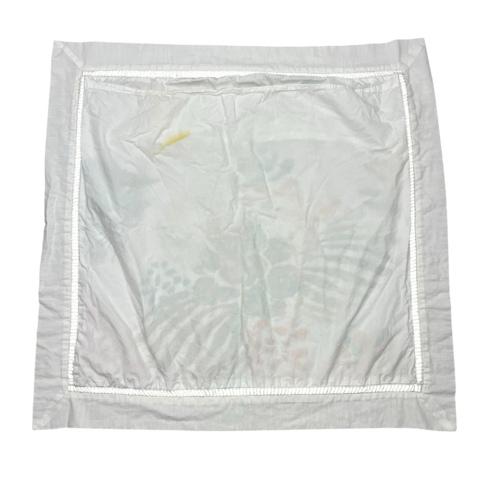 Anthropologie Euro Sham 26x26 Blanco Patrón Floral Foto 2 de 4