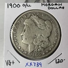 KEY RARE DATE 1900 O/CC MORGAN DOLLAR IN  NICE VG+ Condition XX739