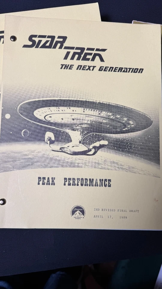 Star Trek Studio Final Draft Script LOTE DE 8, ¡RARO! Foto 3 de 4