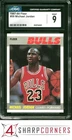 1987 FLEER #59 MICHAEL JORDAN BULLS HOF CGC 9