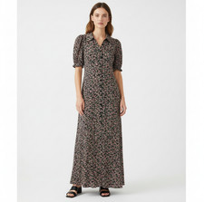 Free People Debbie Jean Shirtdress Maxi Button Down XS Floral Boho Cottagecore