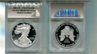 1998 W AMERICAN SILVER EAGLE 1 OUNCE .999 FINE COIN ANACS PR70 8541T