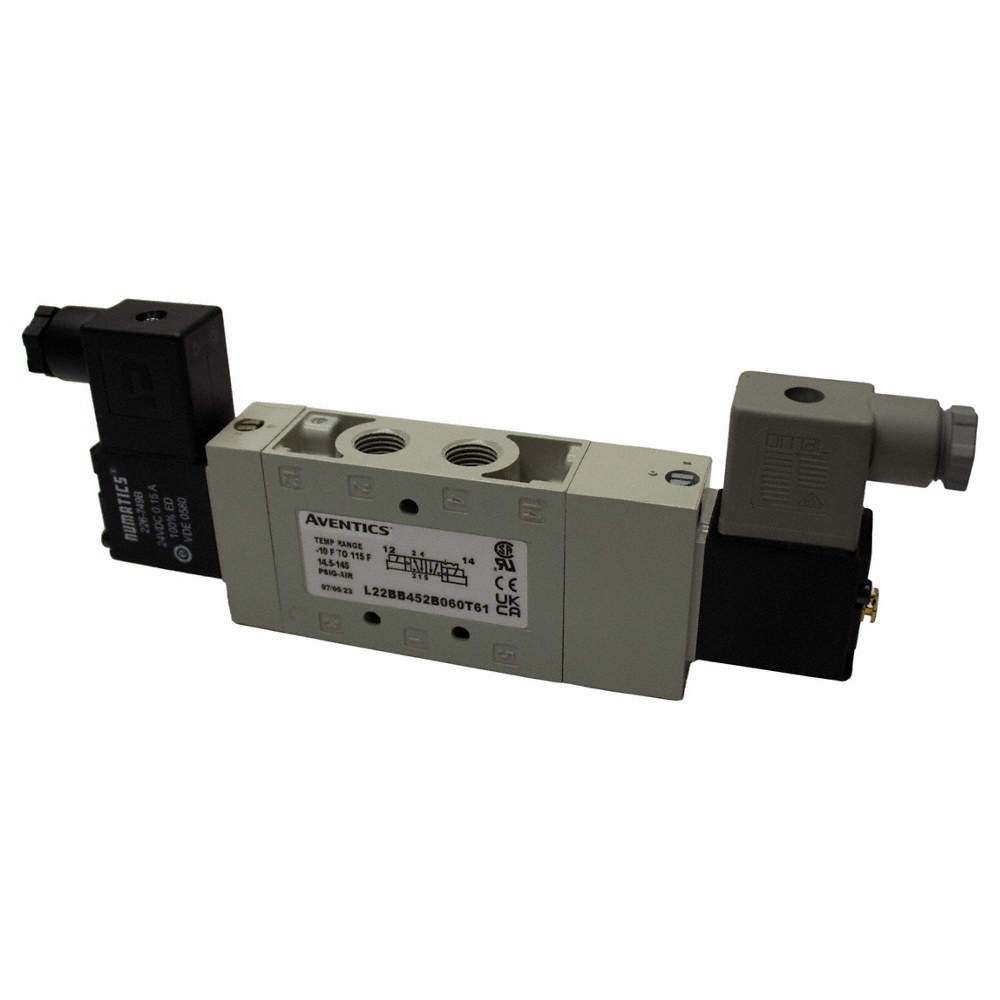 AVENTICS  Solenoid Air Con Valve,Four-Way,150 psi 809G78