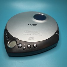 VTG 2002 Silver Coby Portable CD Player DBBS Tested Works Model CX-CD116