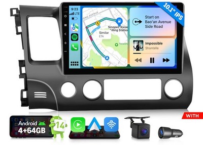 Android 14 10.1in for Honda Civic Si 2006-2011 Car Stereo Radio CarPlay Upgrade