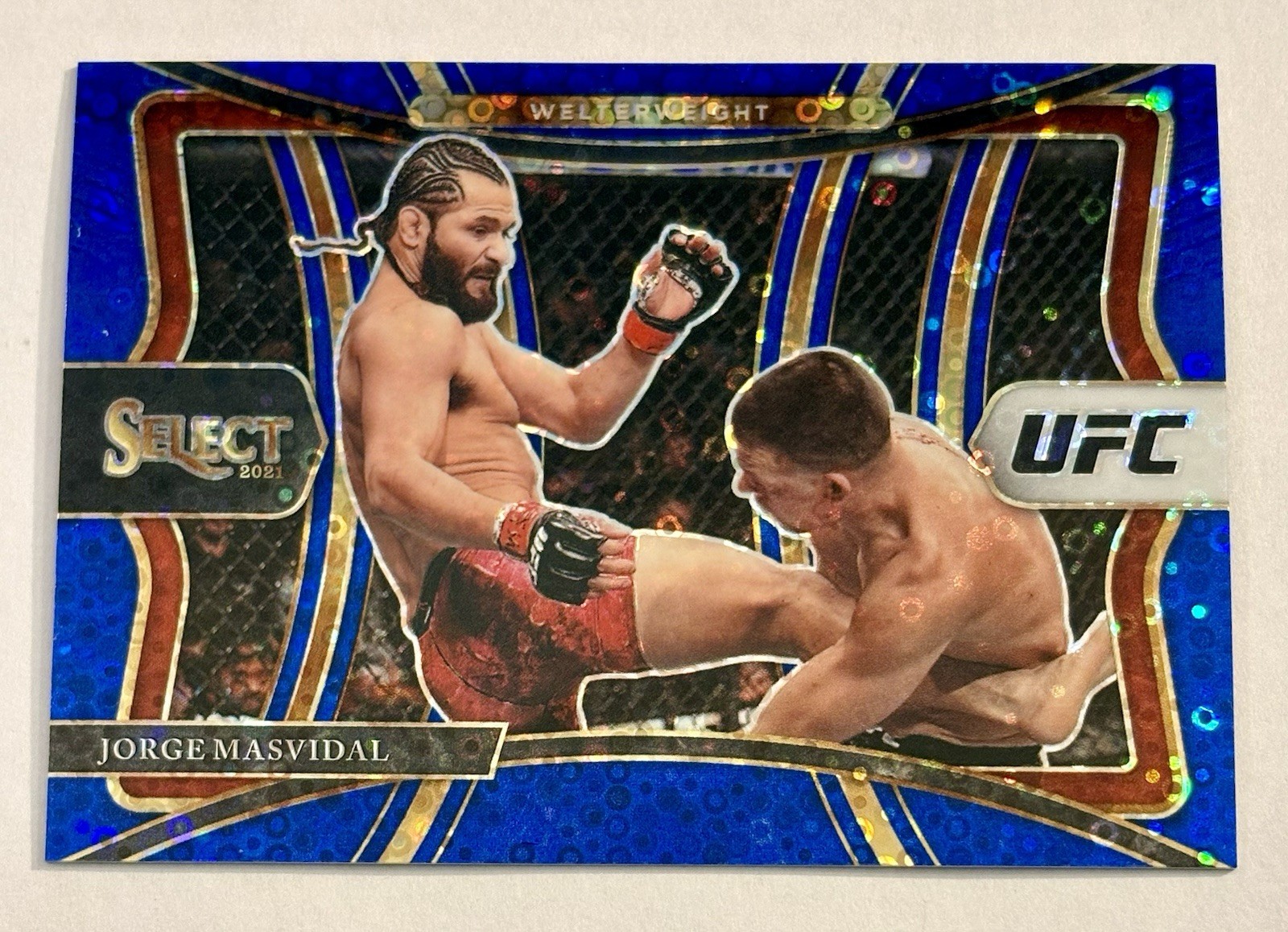 2021 Select Debut UFC Jorge Masvidal Premier Blue Disco SP /99