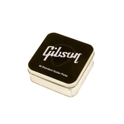 Gibson Plektrum Standard Thin Pick Tin 50 Standard Picks - Plektren Set