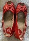 Womens Fly London Nova Red Nubuck Heeled Wedges Sandals Shoes Size 40 US 9 M — photo 3