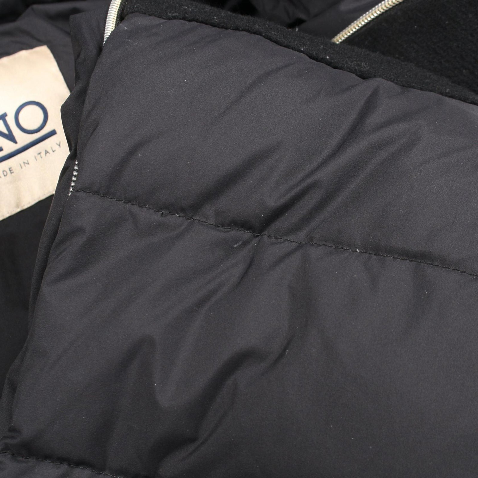 Herno zip-up Down jacket long coat PI001564D wool… - image 11