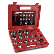 Hole Punch Set, 14 Pcs Hollow Punch Set 3/16" to 1-3/8", Gasket Punch