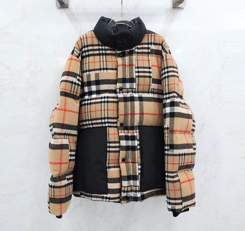 Burberry imbottitura piumino lana vintage a quadri 8047498 122556332